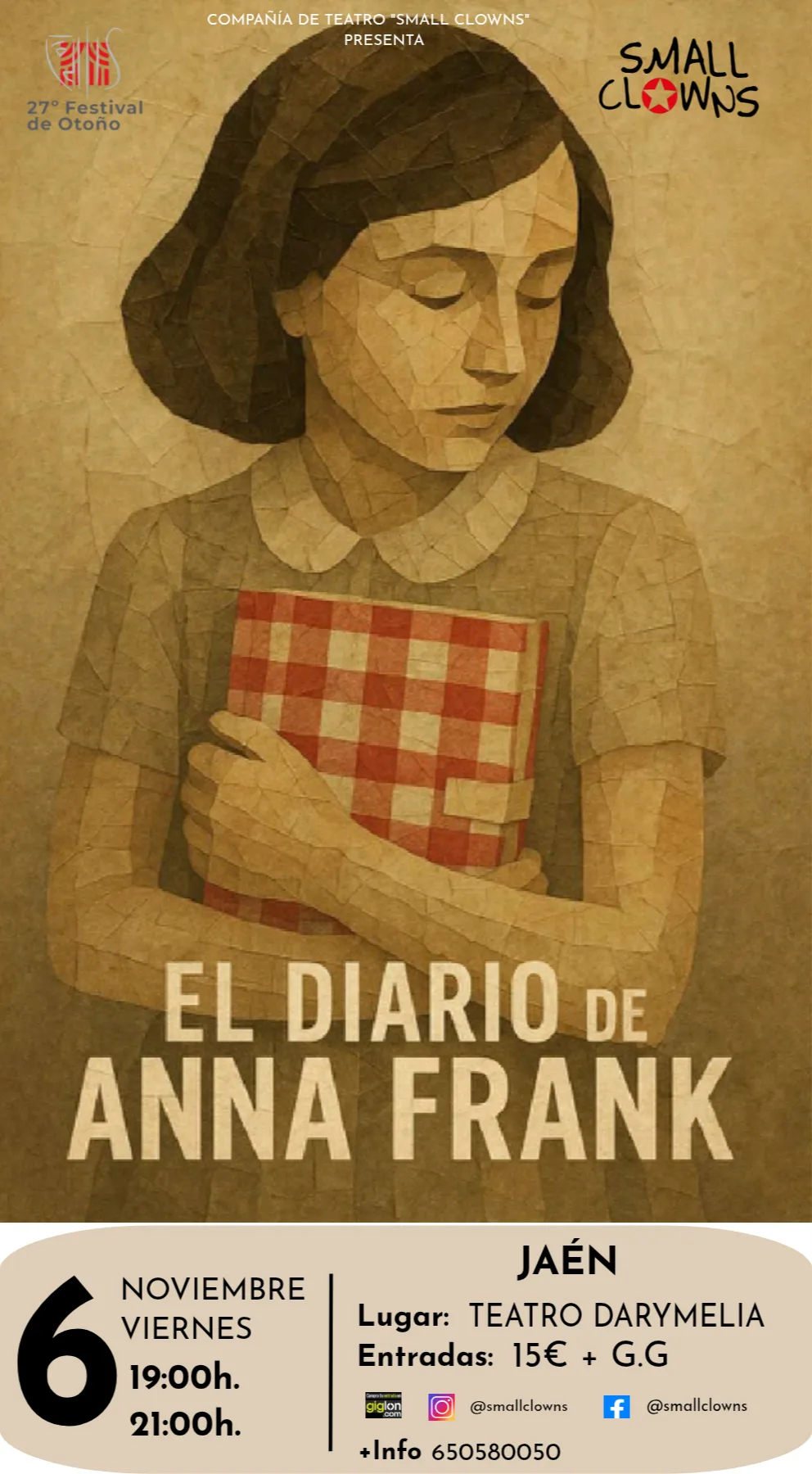 «El diario de Anna Frank», en el Teatro Darymelia