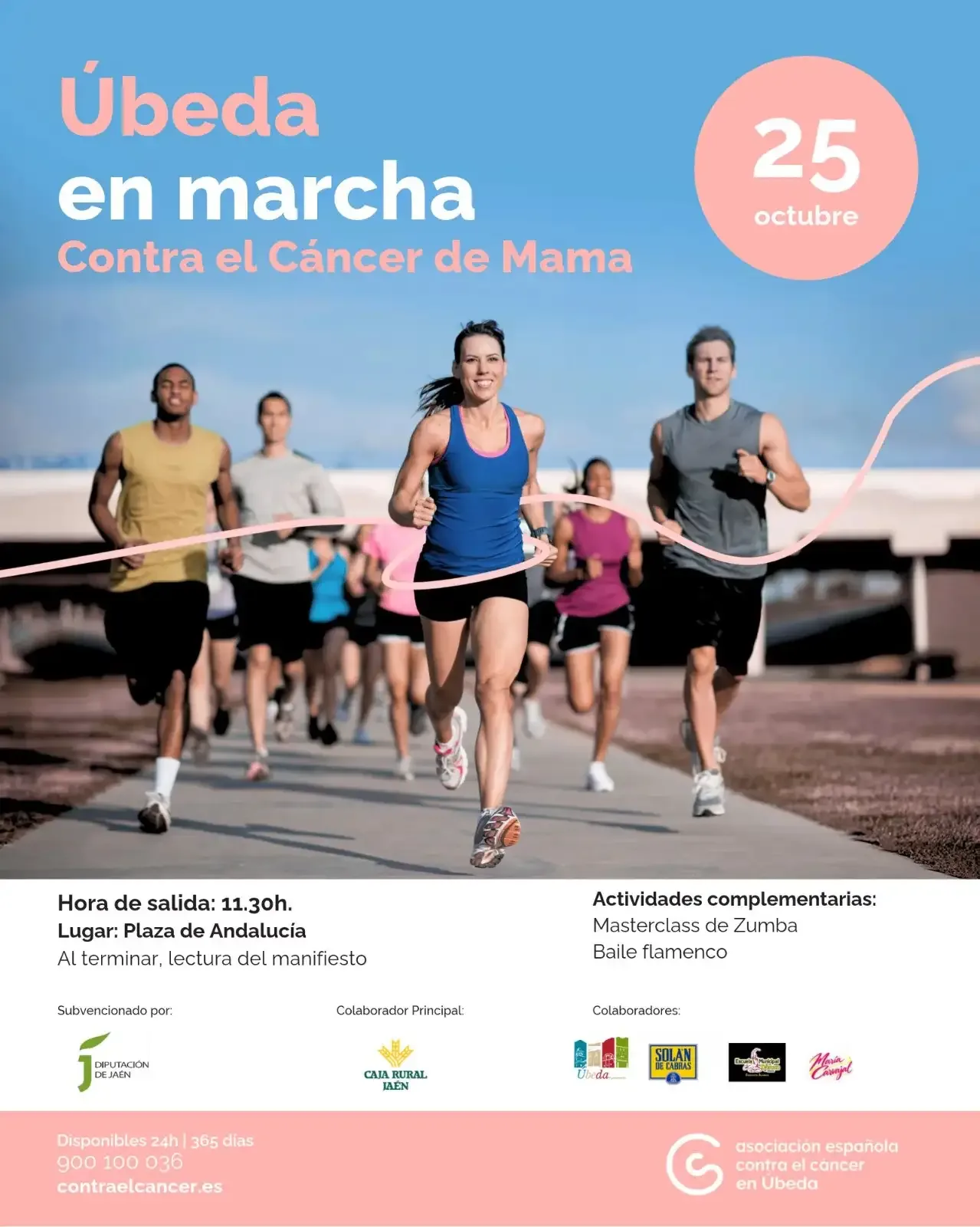 Úbeda camina contra el cáncer de mama