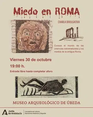 Miedo en Roma, charla con recreación