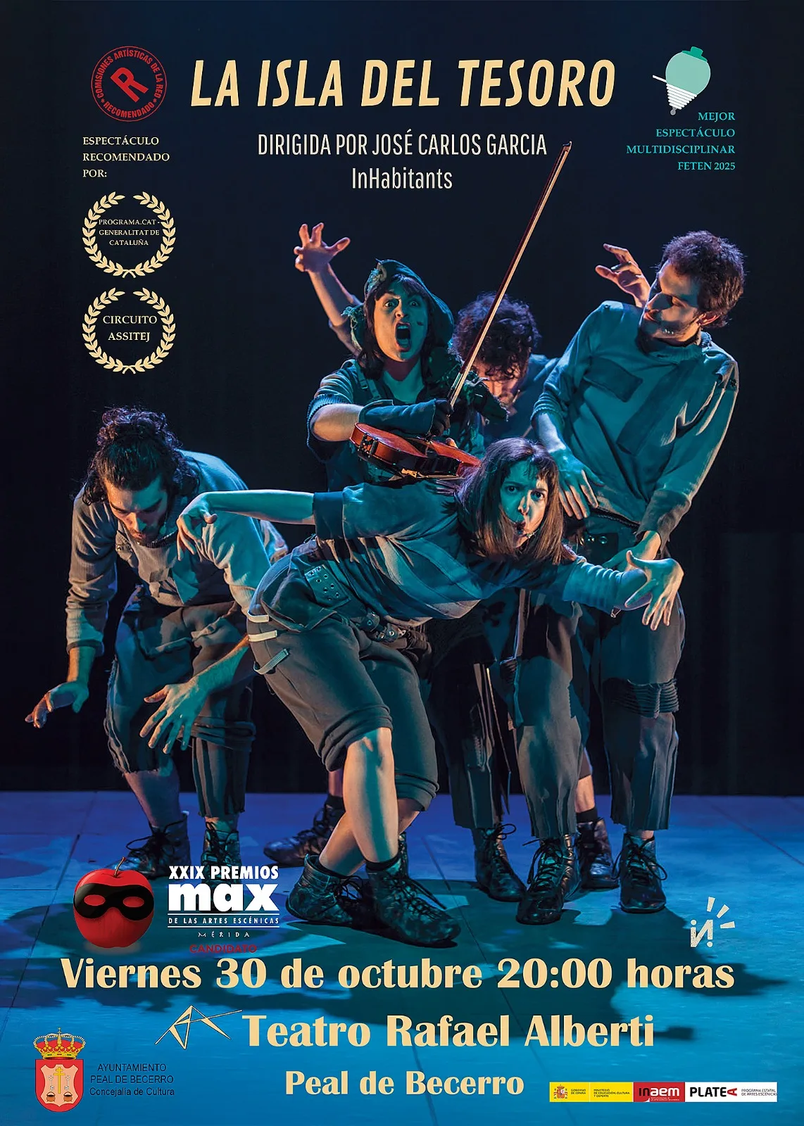 «La isla del tesoro», de InHabitants, en el Otoño Teatral de Peal de Becerro