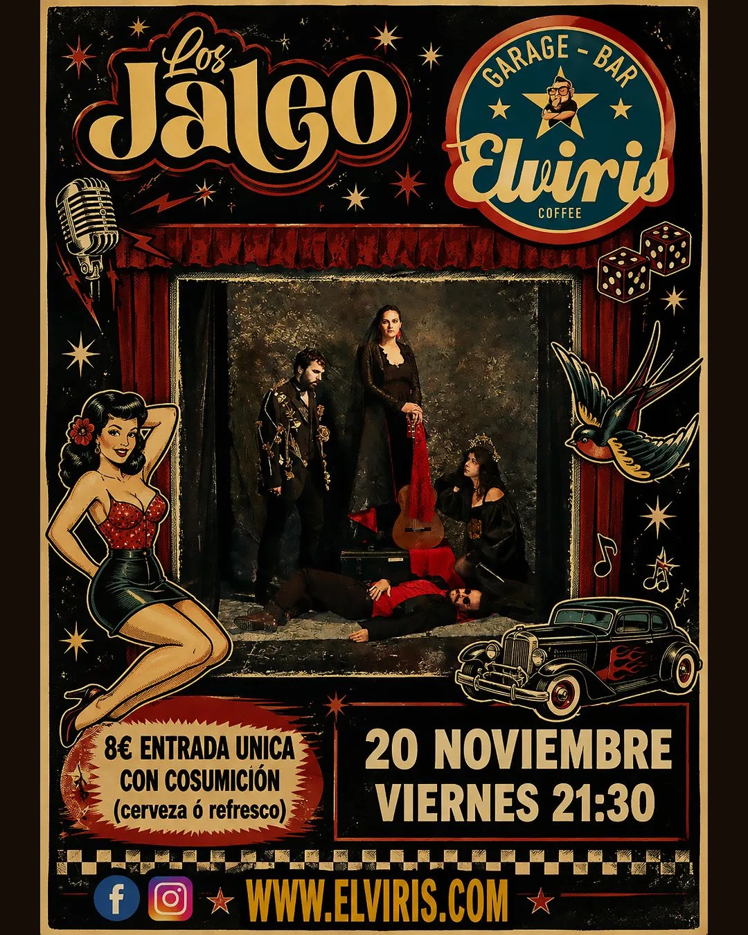 Los Jaleo, en el Garage Bar Elviris de Linares