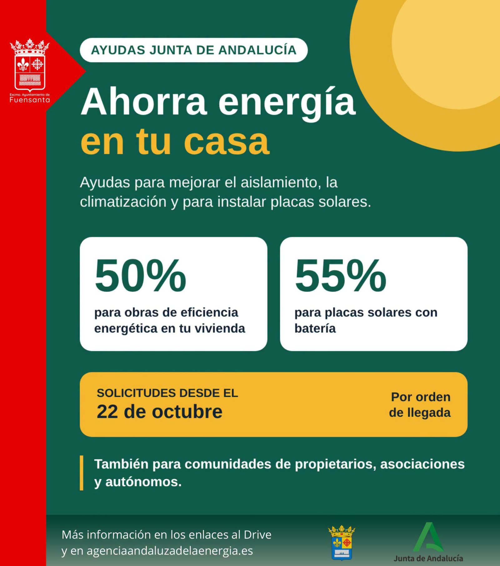 Imagen de la noticia: Fuensanta informa de ayudas para aislar la casa y poner placas solares