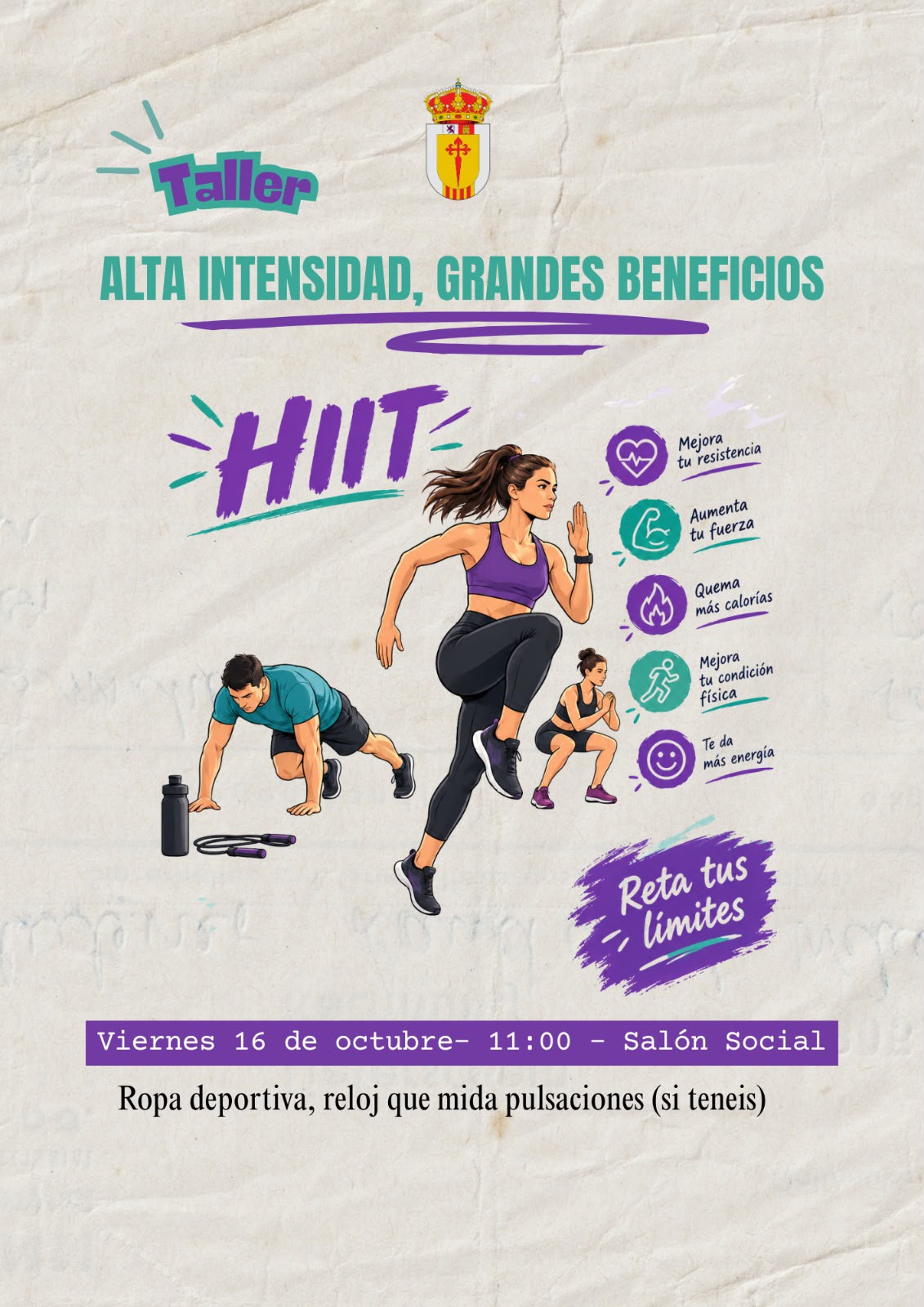 Imagen de la noticia: Albanchez de Mágina acoge un taller de ejercicio HIIT para todas las edades
