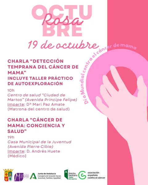 Imagen de la noticia: Martos programa talleres y la Marcha Rosa por el Día del Cáncer de Mama