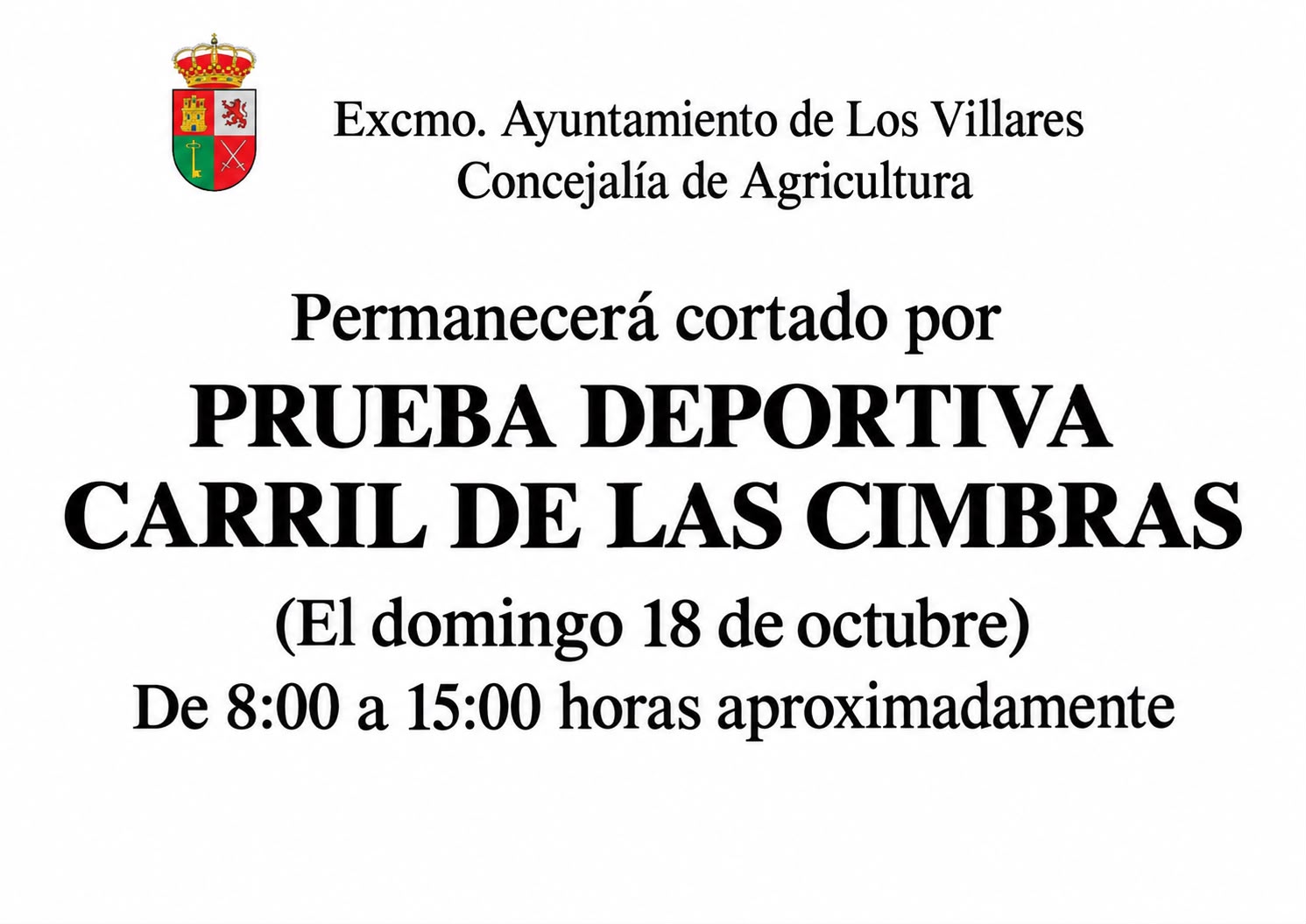 Imagen de la noticia: Cortado al tráfico el carril de Las Cimbras el domingo 18 por una prueba deportiva