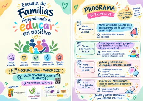 Imagen de la noticia: Martos abre la Escuela de Familias con cuatro talleres sobre crianza