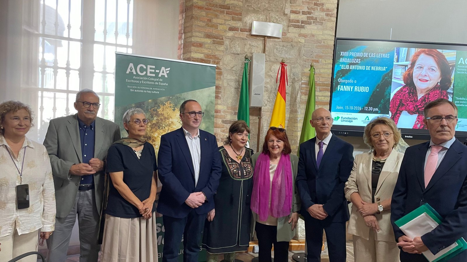 Imagen de la noticia: Fanny Rubio recibe en Jaén el XVIII Premio de las Letras Andaluzas Nebrija