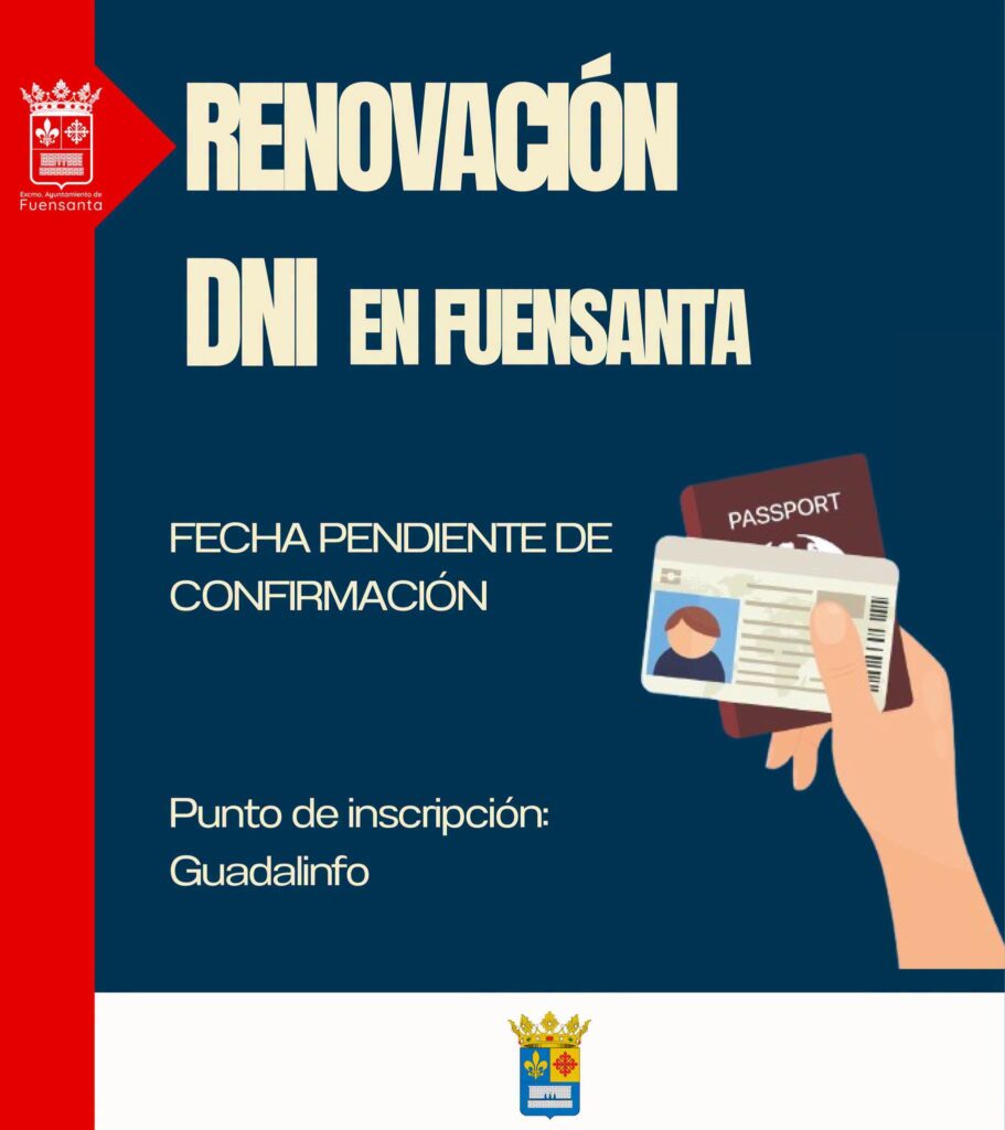 Imagen de la noticia: Fuensanta de Martos abre inscripciones para renovar el DNI con la unidad móvil