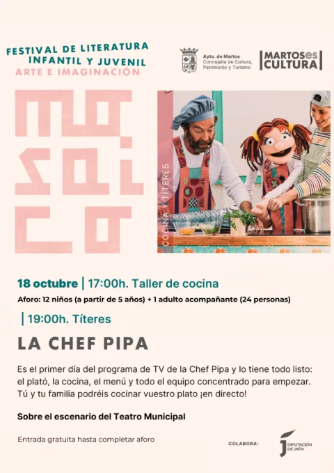 Imagen de la noticia: Martos celebra el domingo un taller de cocina y títeres dentro del festival MOSAICO