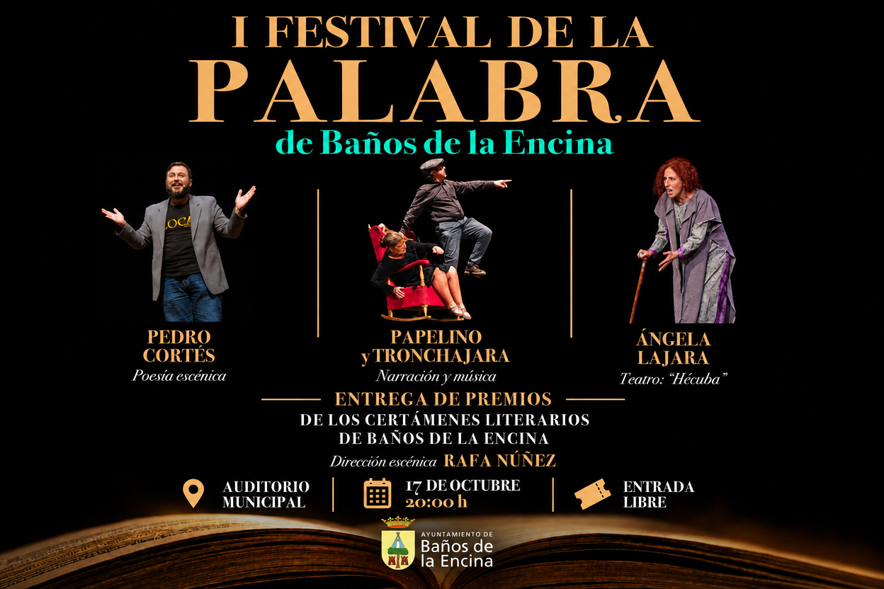 Imagen de la noticia: Baños de la Encina estrena el sábado el I Festival de la Palabra