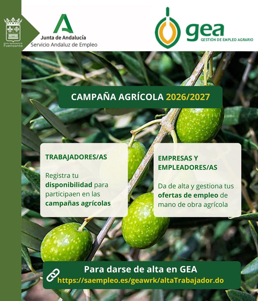 Imagen de la noticia: Abierta la campaña agrícola 2026/2027 en GEA para buscar empleo en el campo