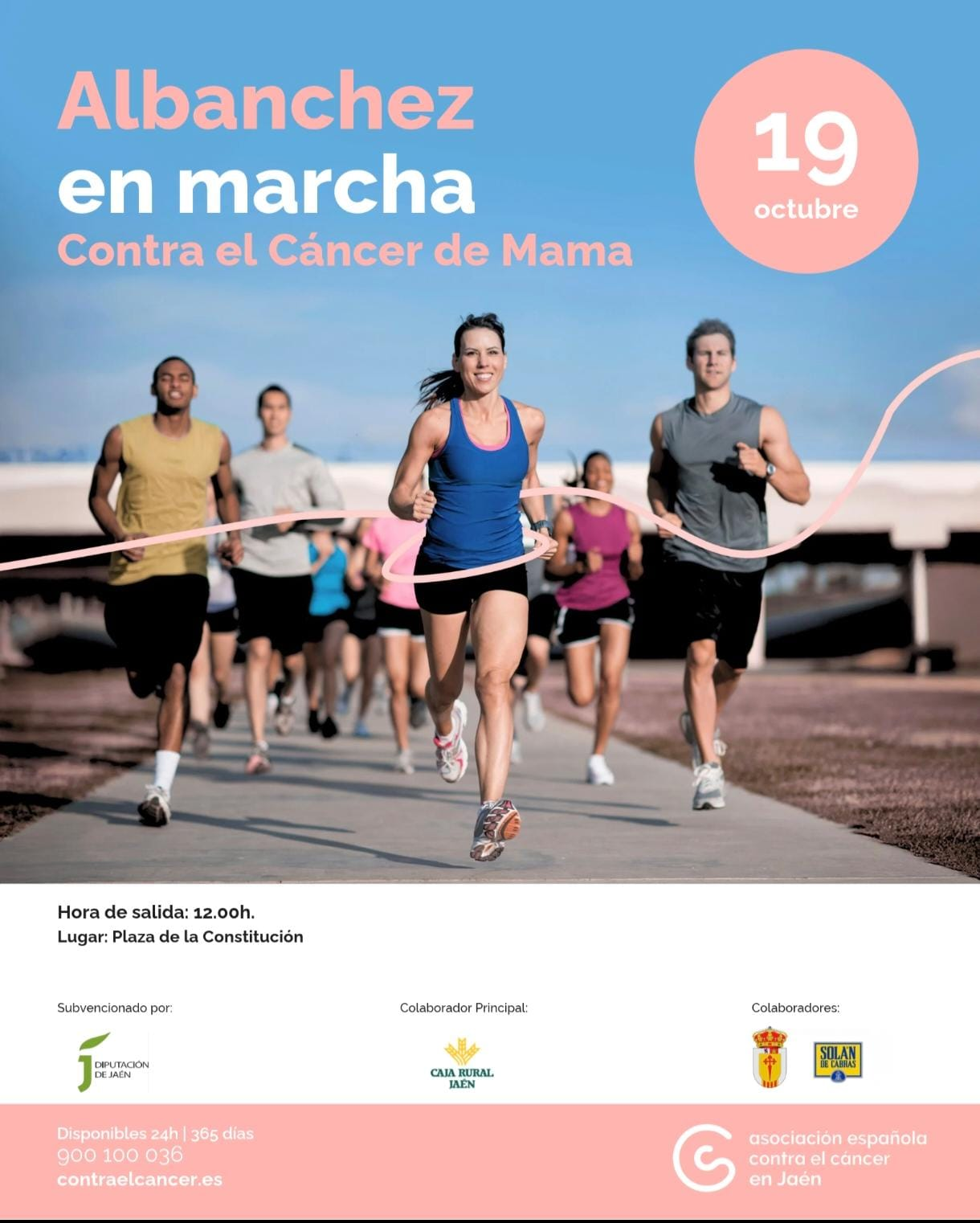 Imagen de la noticia: Albanchez de Mágina celebra una marcha contra el cáncer de mama este lunes