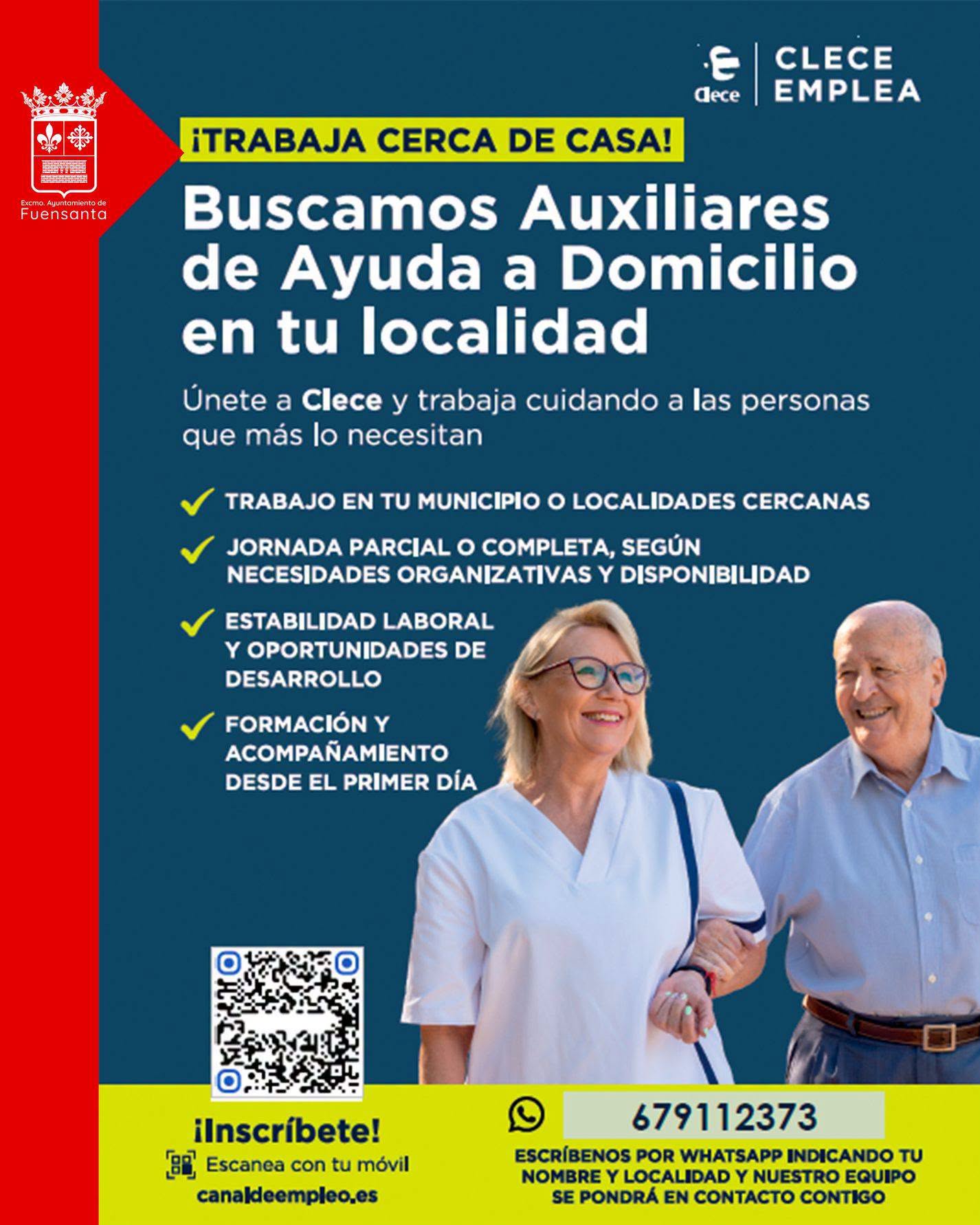 Imagen de la noticia: Fuensanta de Martos suma una nueva oferta de auxiliares de ayuda a domicilio