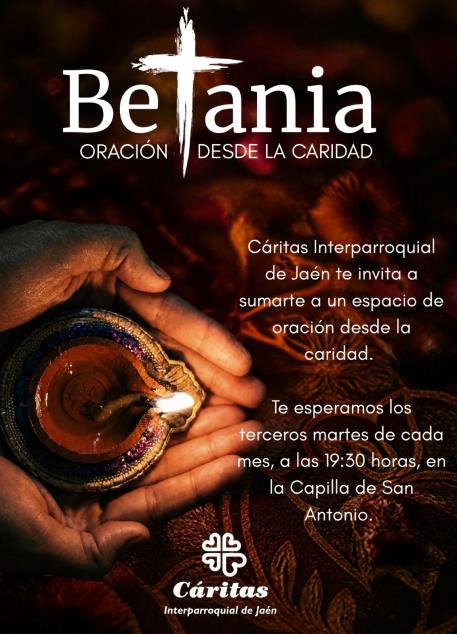 Imagen de la noticia: Cáritas de Jaén estrena «Betania», una oración abierta cada tercer martes de mes