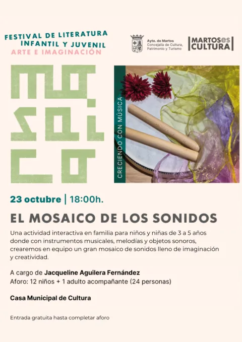 Imagen de la noticia: Martos abre inscripción para un taller musical familiar para niños de 3 a 5 años
