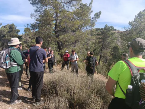 Imagen de la noticia: Treinta senderistas recorren la Cañada Catena-Piedra del Moro en Beas de Segura